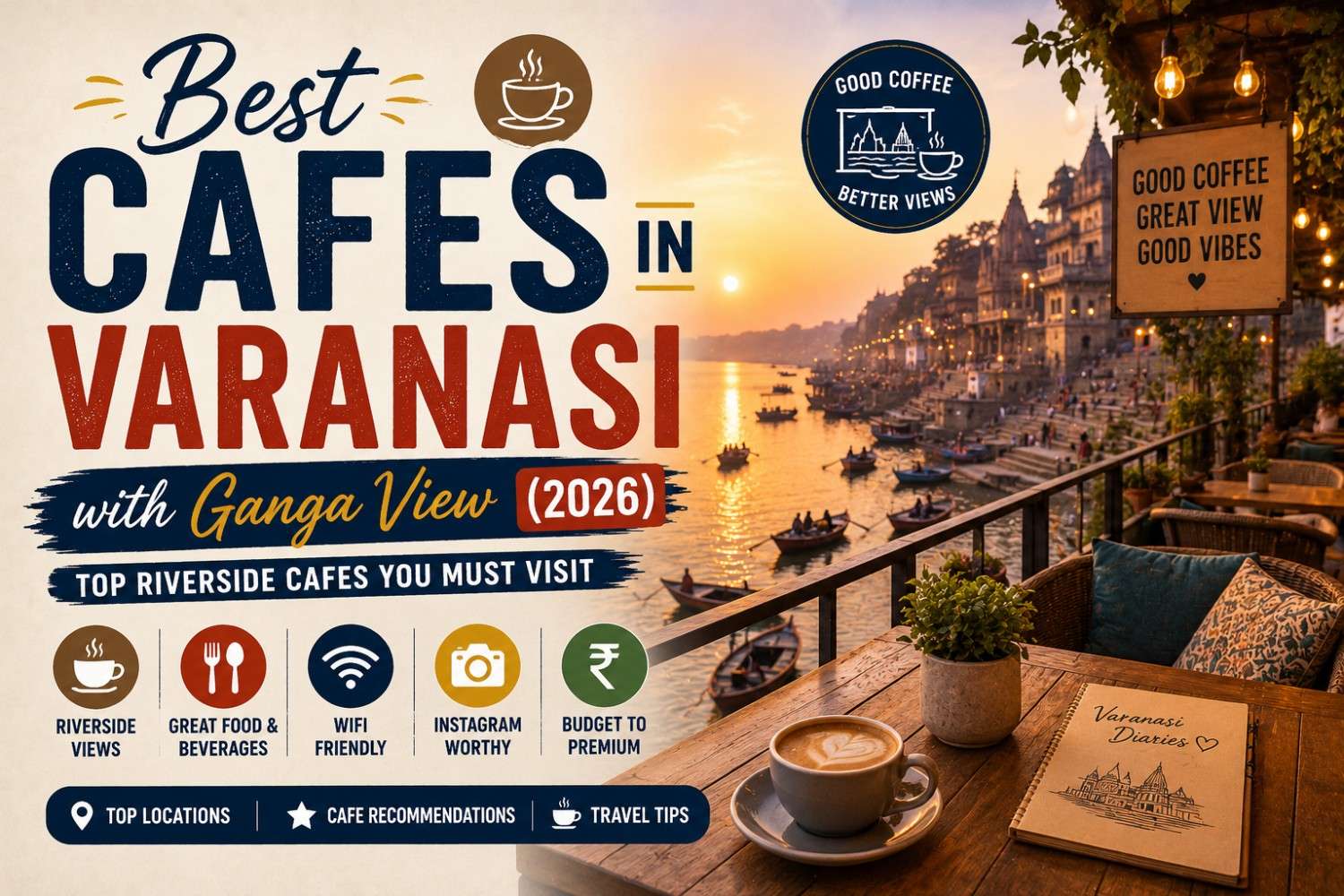 Best Cafes in Varanasi with Ganga View (2026): Top Riverside Cafes You Must Visit