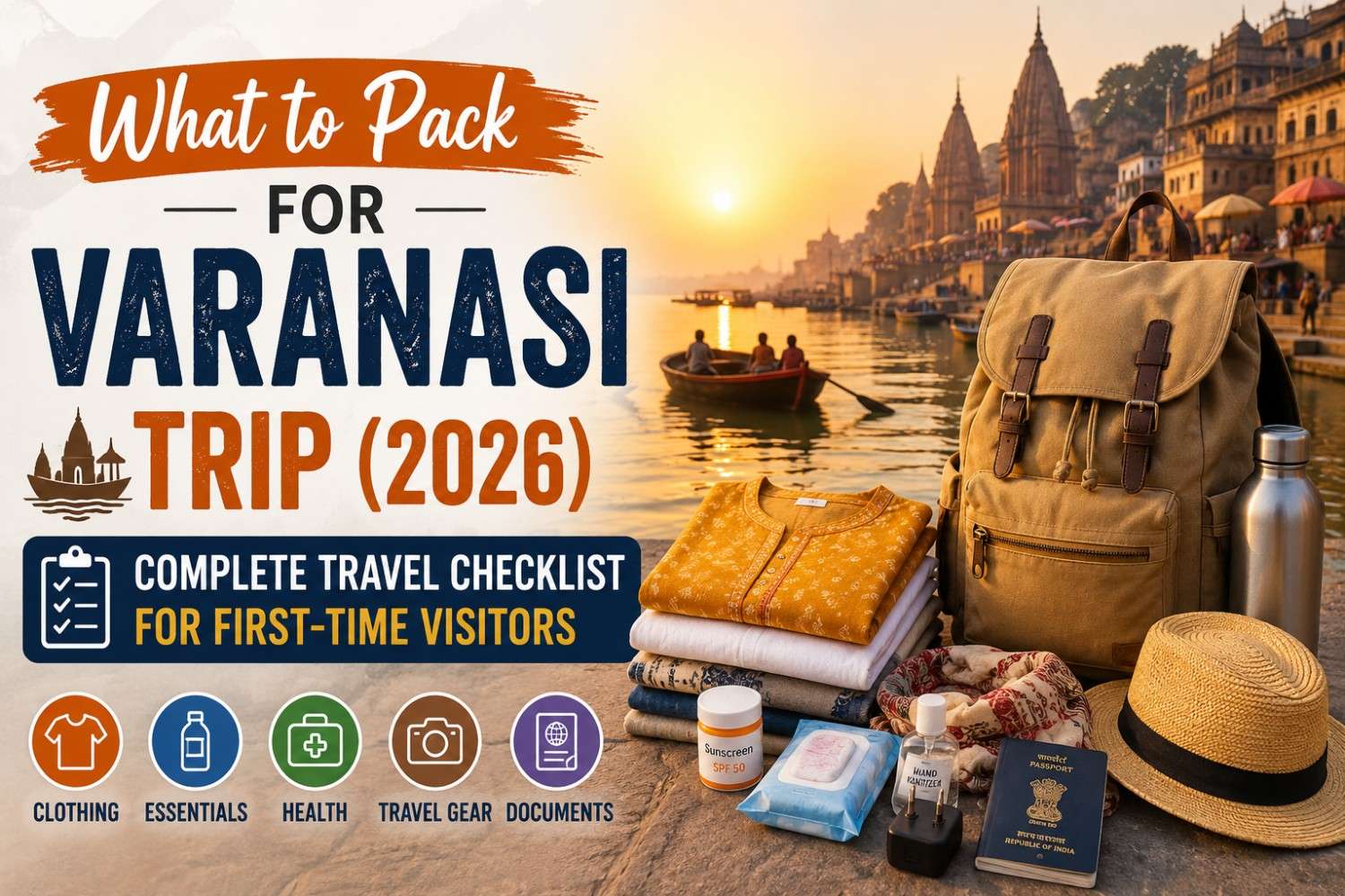 What to Pack for Varanasi Trip (2026): Complete Travel Checklist for First-Time Visitors