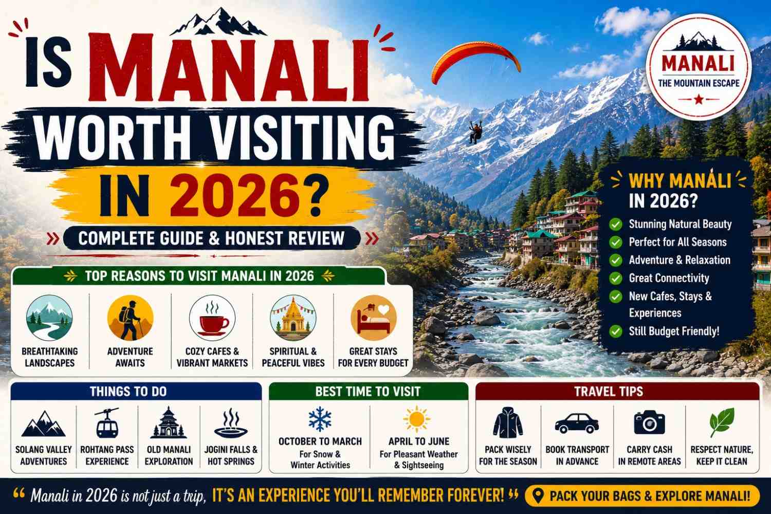 Is Manali Worth Visiting in 2026? Honest Travel Guide for First-Time Visitors