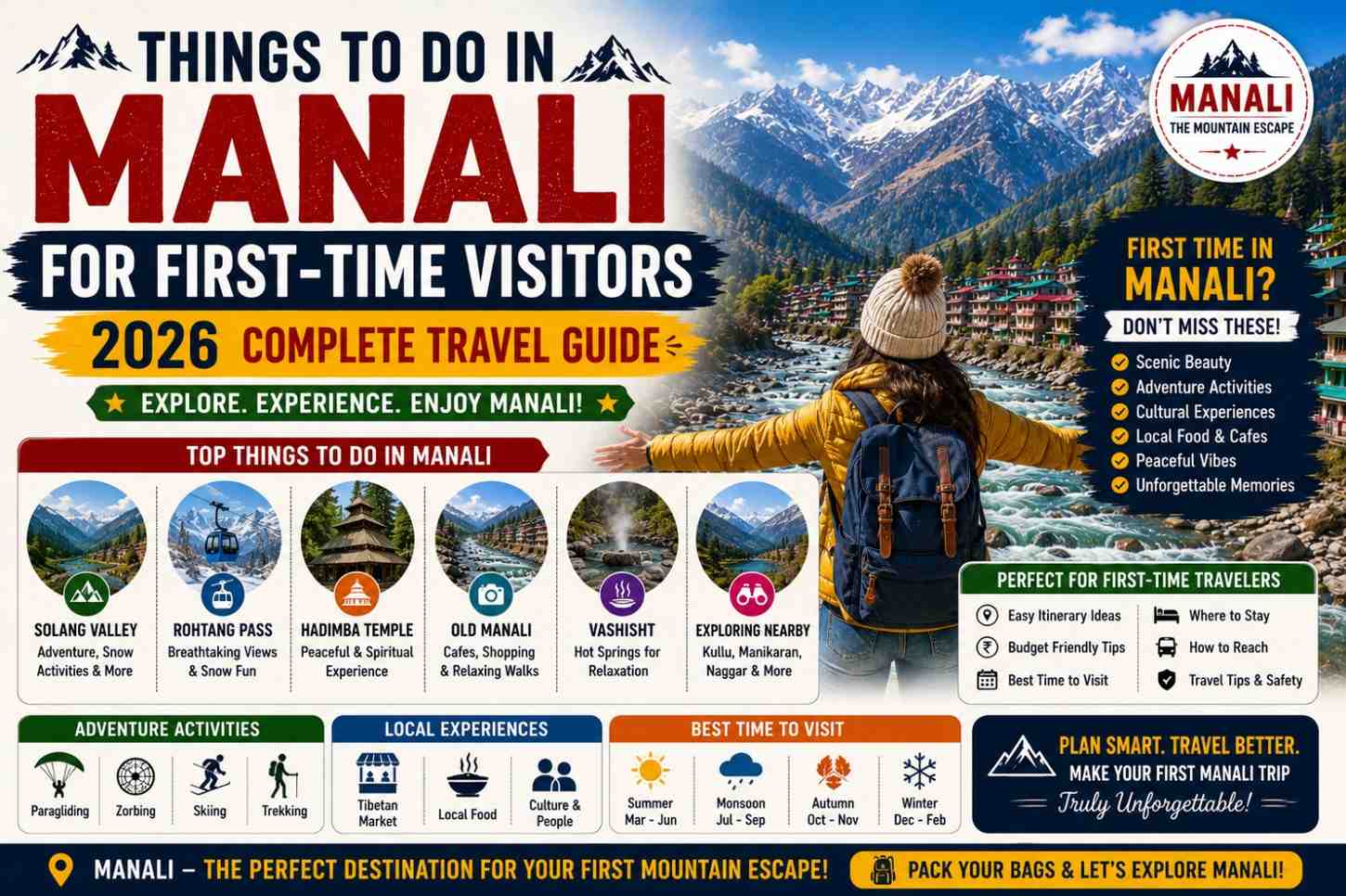 Things to Do in Manali for First-Time Visitors (2026 Complete Travel Guide)