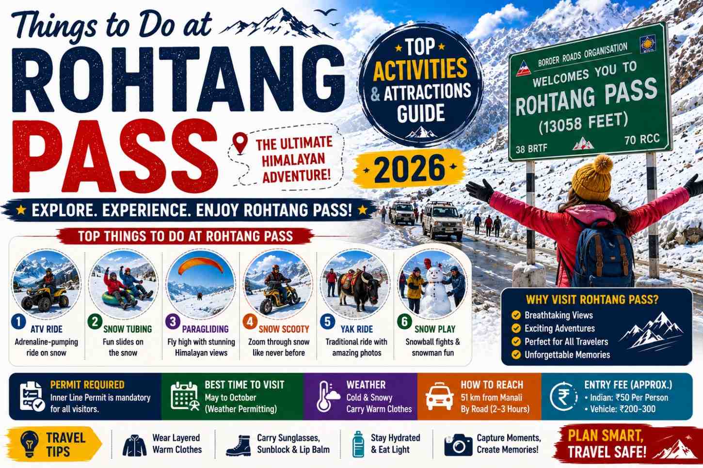 Things to Do at Rohtang Pass – Top Activities & Attractions Guide (2026)